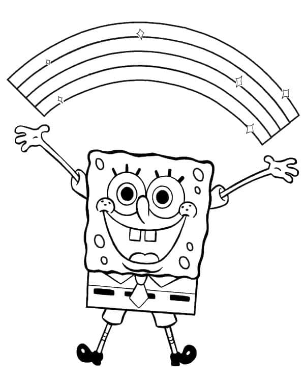 Spongebob omalovánka