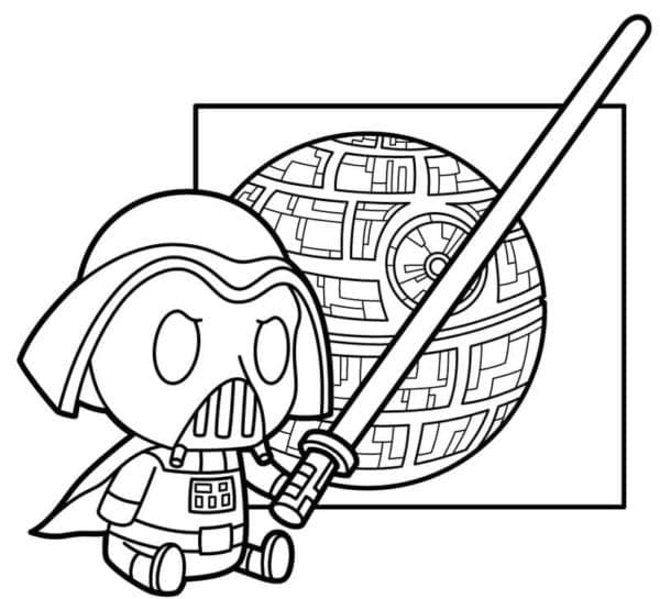 Star Wars Vymalovatelné pro Děti omalovánka