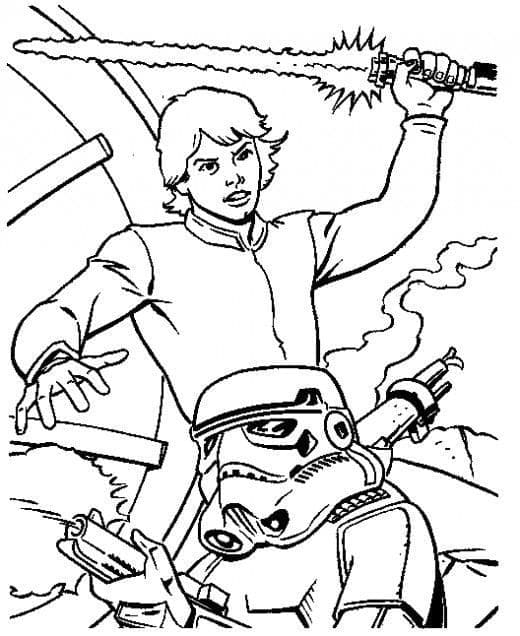 Star Wars pro 4leté Děti omalovánka