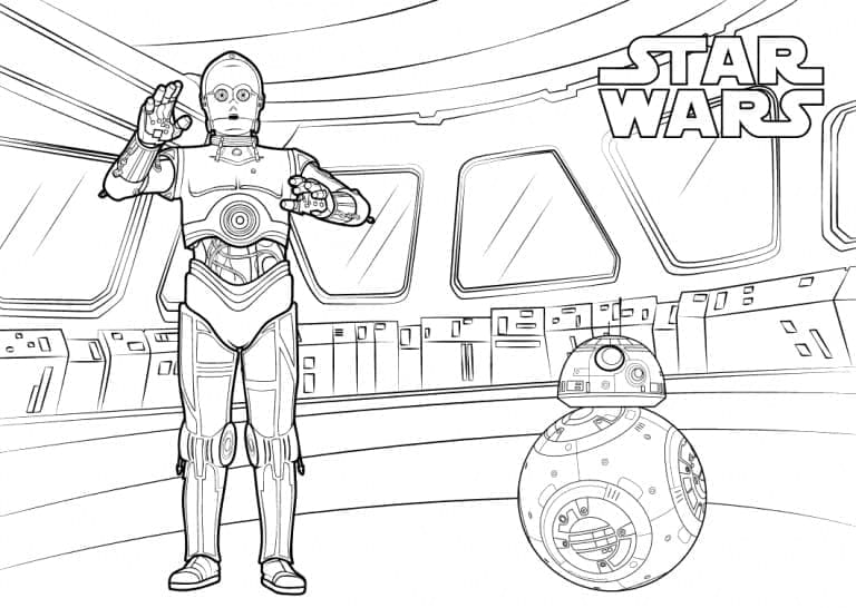 Star Wars pro 6leté Děti omalovánka