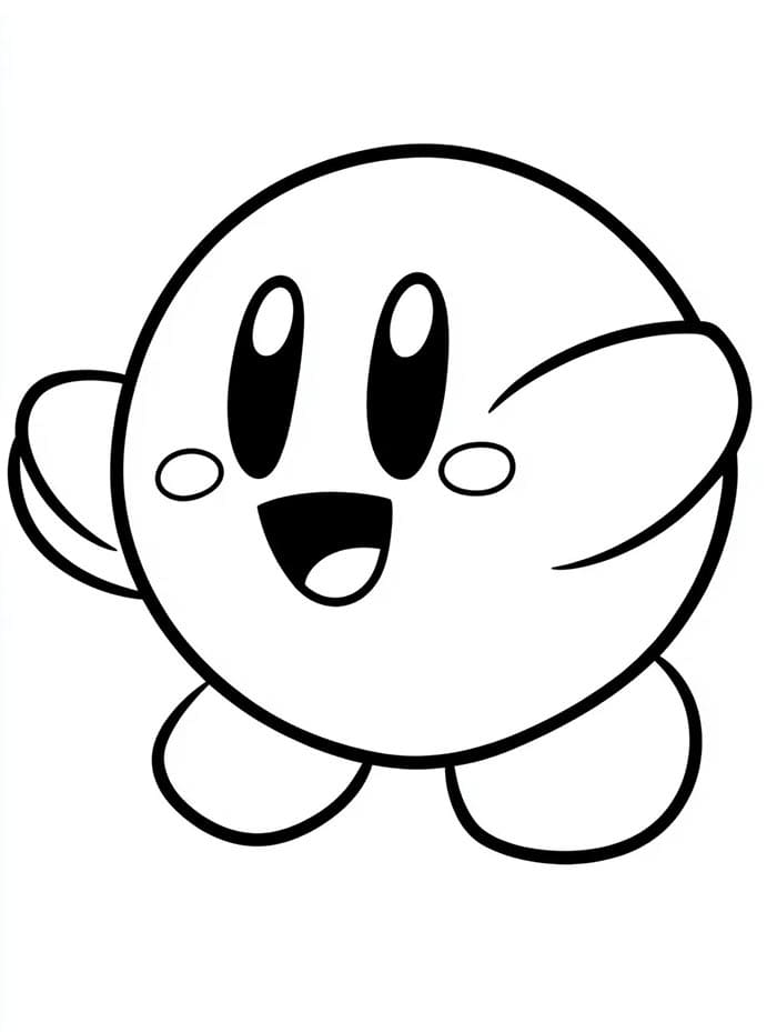 Super Kirby Bros omalovánka