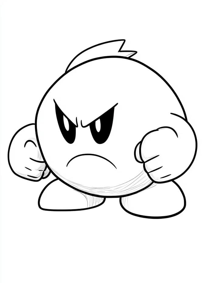 Super Kirby omalovánka