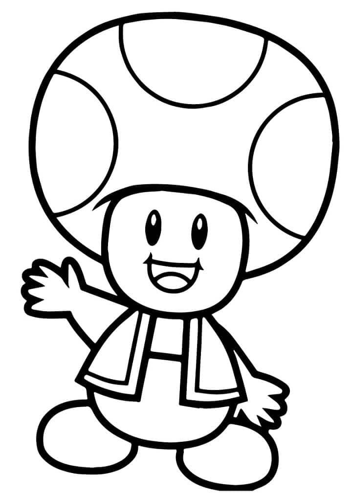 Super Mario Bros omalovánka