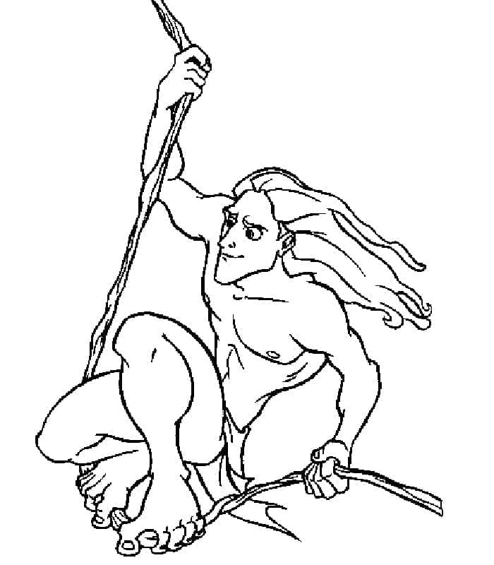 Tarzan Zdarama omalovánka