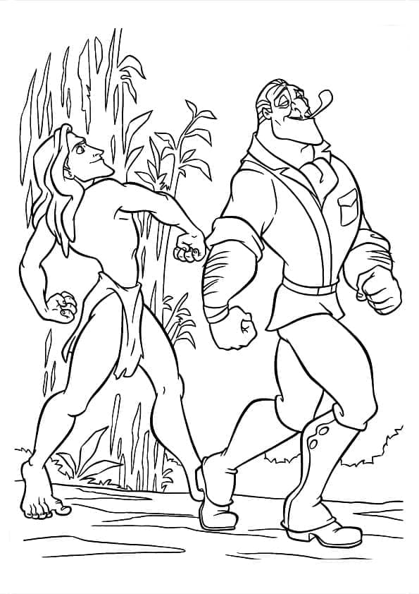 Tarzan Zdarma Tisknutelný omalovánka
