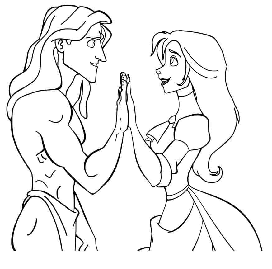 Tarzan Zdarma pro Děti omalovánka