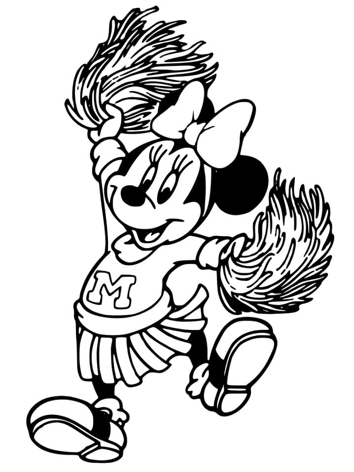 Tisknutelná Minnie Mouse omalovánka
