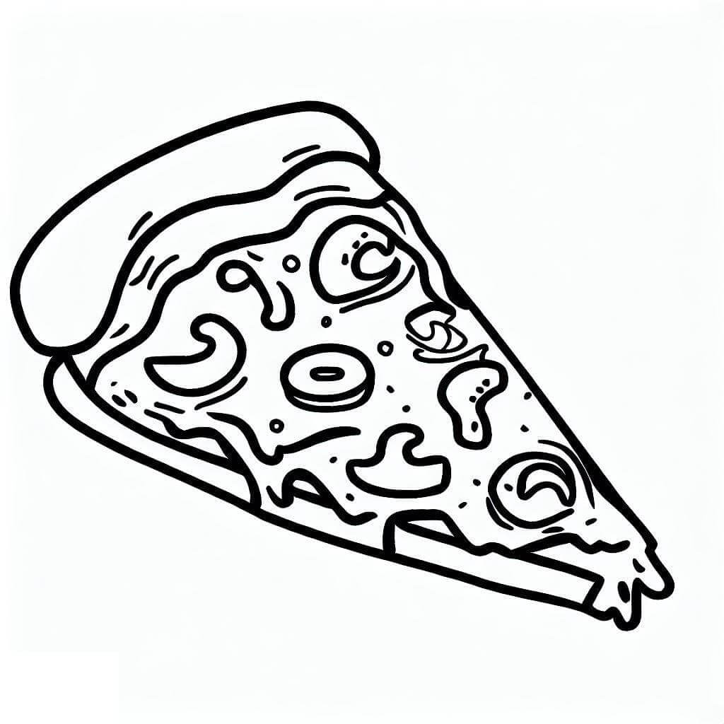Tisknutelná Pizza omalovánka