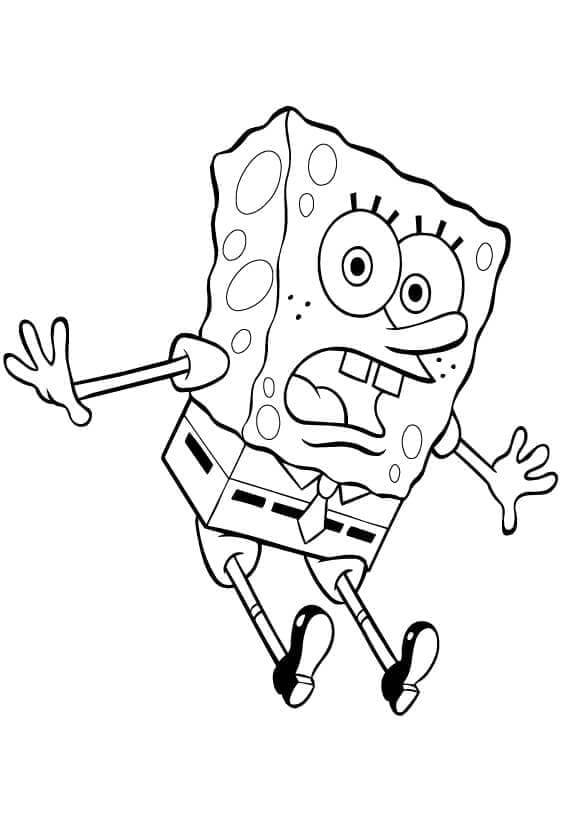 Tisknutelný Spongebob Obrázek omalovánka
