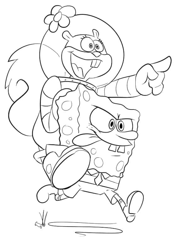 Tisknutelný Spongebob omalovánka