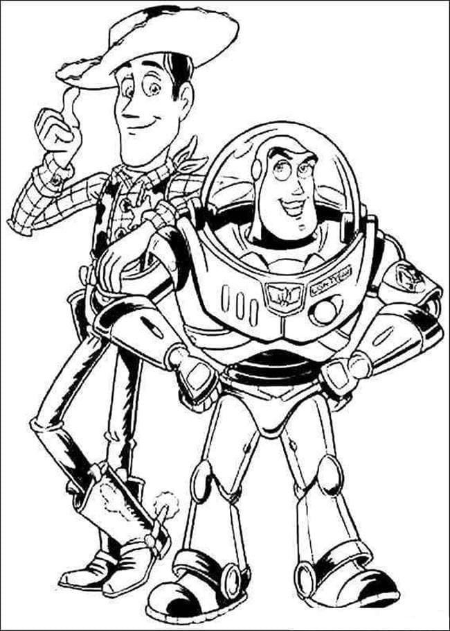 Tisknutelný Toy Story Obrázek pro Děti omalovánka