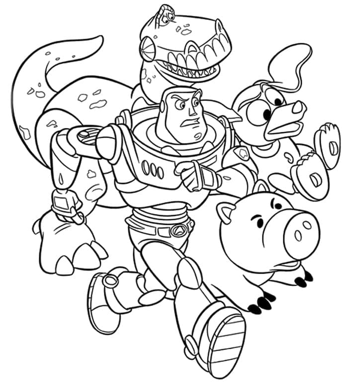 Toy Story Kreslený omalovánka