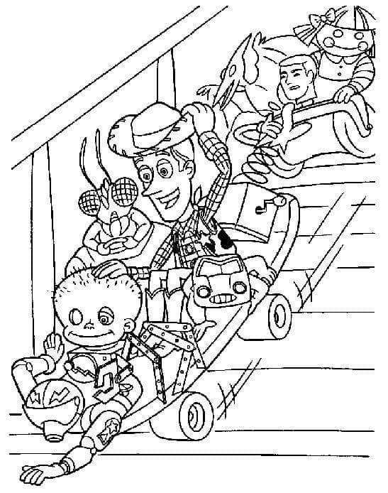 Toy Story pro 6leté Děti omalovánka