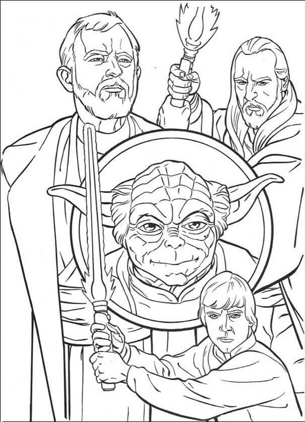 Úžasné Star Wars omalovánka