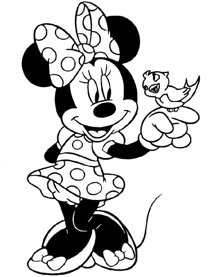 Velmi Roztomilá Minnie Mouse omalovánka