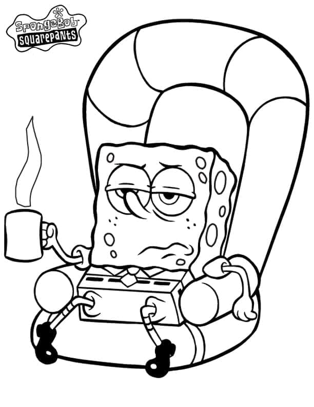 Velmi Roztomilý Spongebob omalovánka
