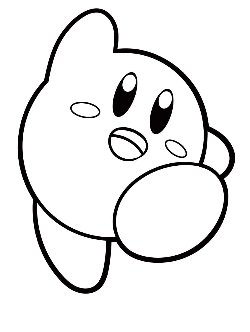 Vtipný Kirby omalovánka
