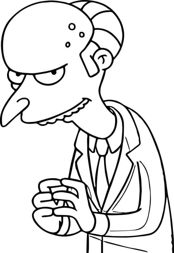 Vytisknout Simpsonovi omalovánka