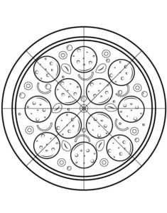 Omalovánky Pizza