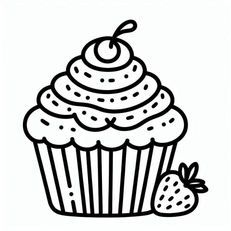 Omalovánky Cupcake
