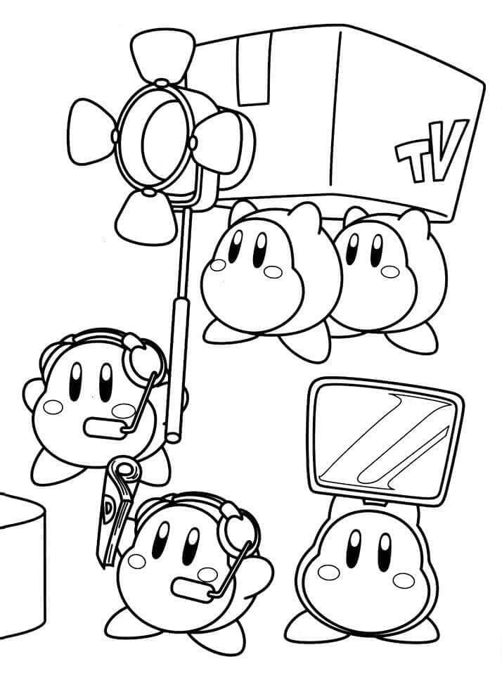 Zdarma Kirby Obrázek omalovánka
