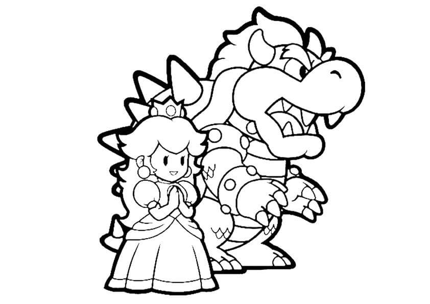Zdarma Mario omalovánka