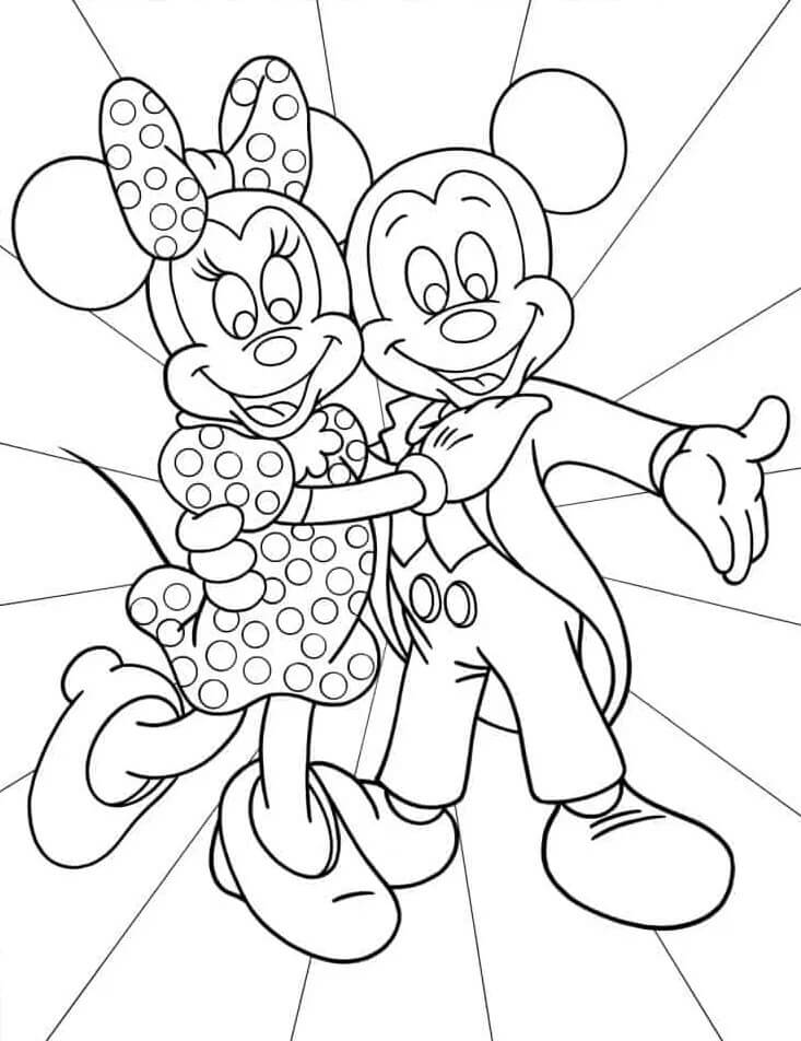 Zdarma Minnie Mouse k Vytisknutí omalovánka