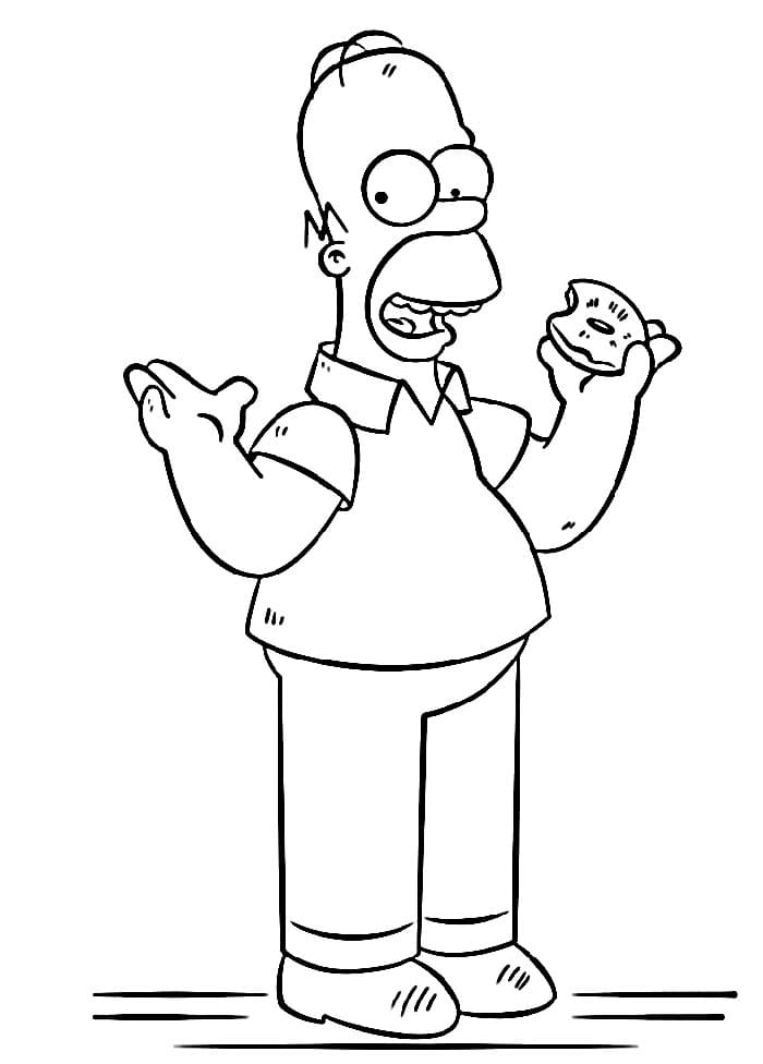 Zdarma Simpsonovi Obrázek omalovánka