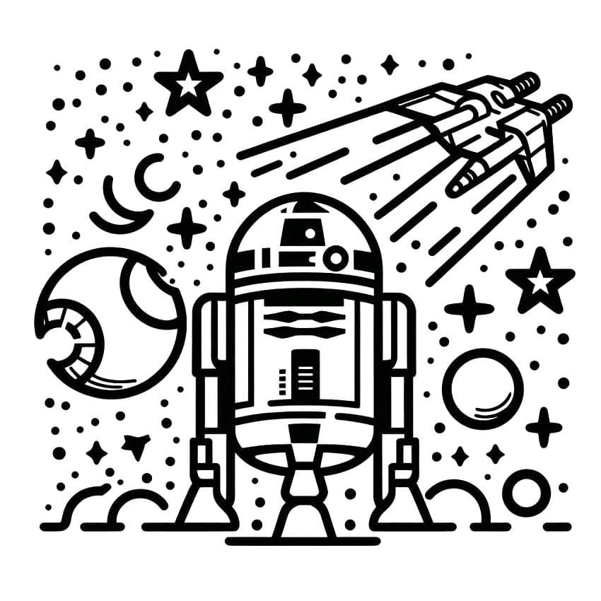 Zdarma Star Wars Obrázek omalovánka