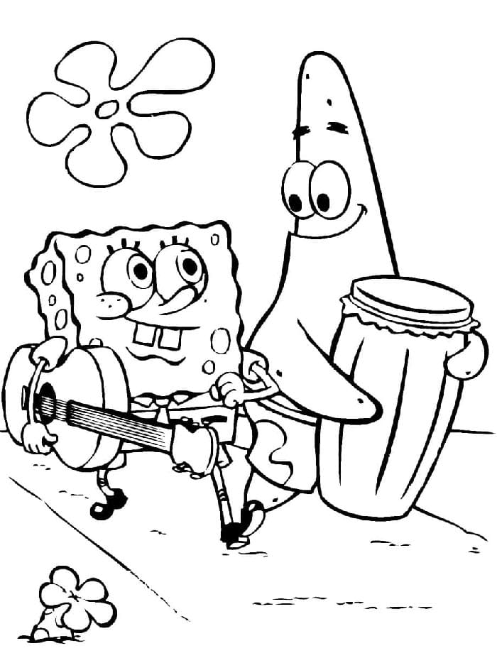 Zdarma Tisknutelný Spongebob omalovánka