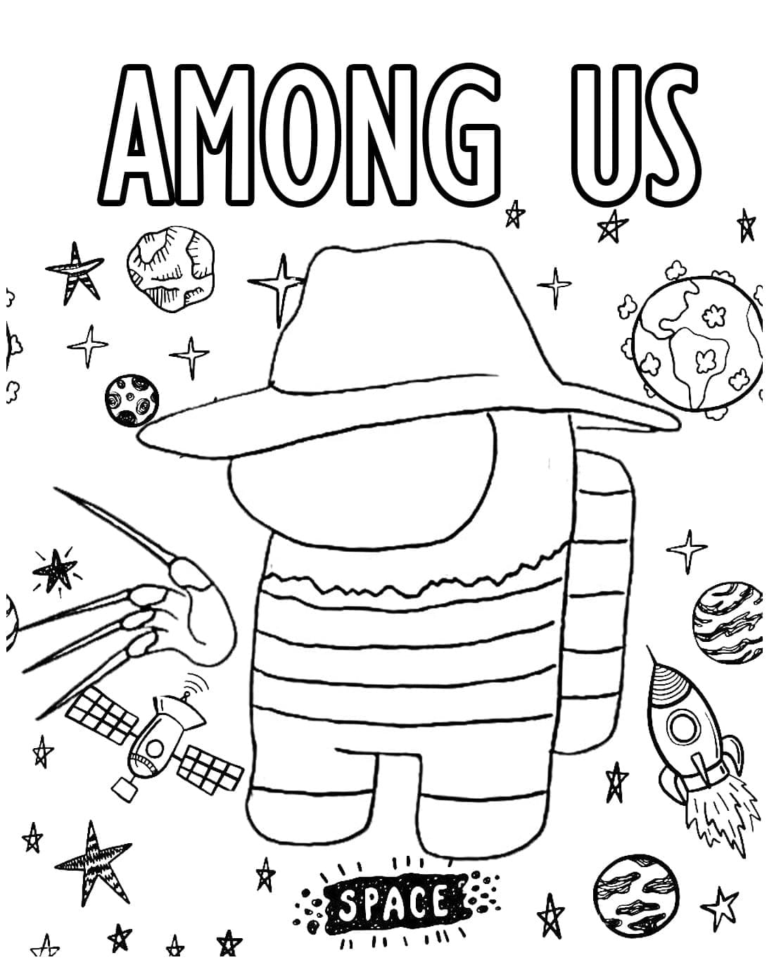 Among Us (5) omalovánka