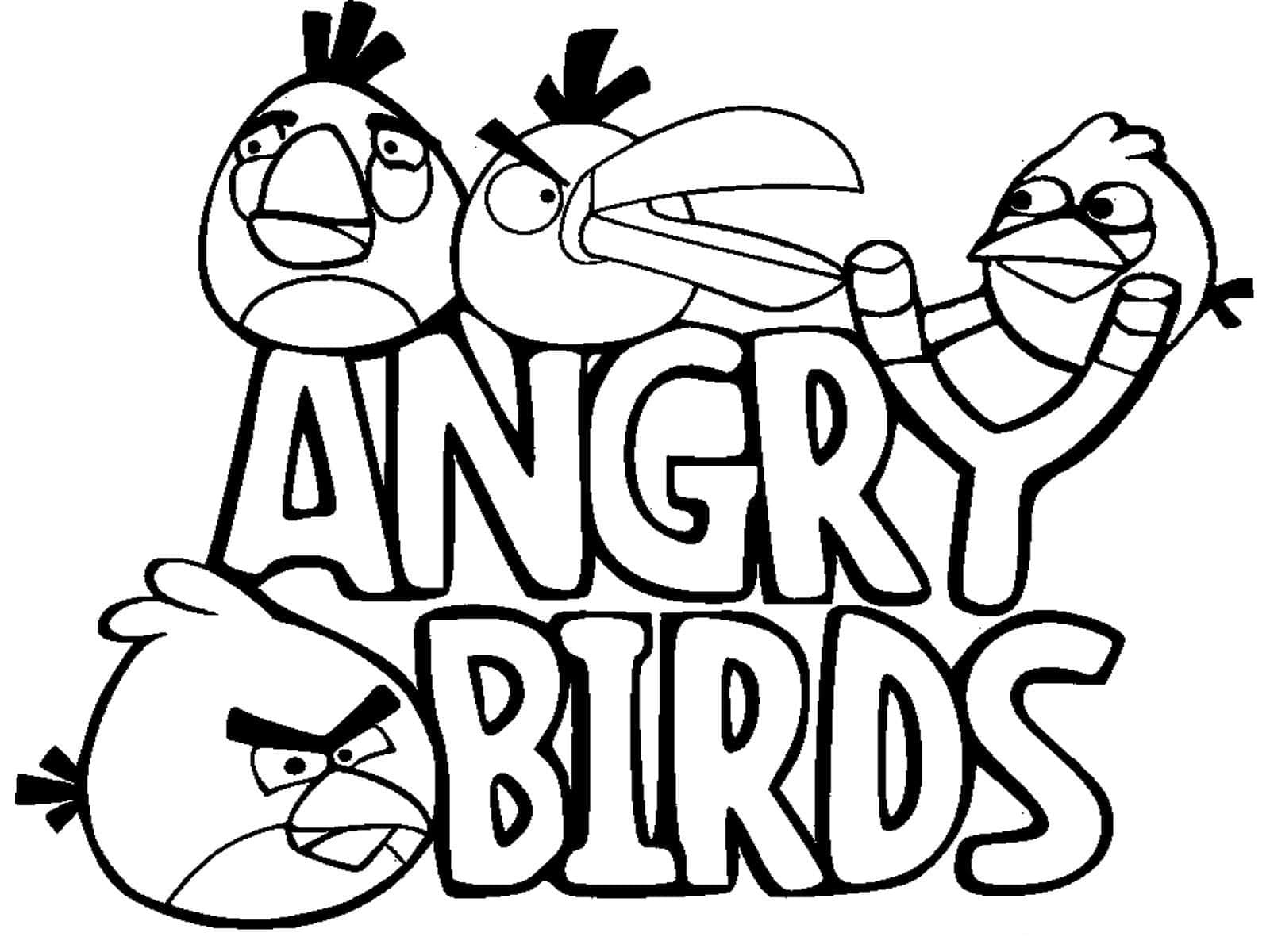 Angry Birds (13) omalovánka