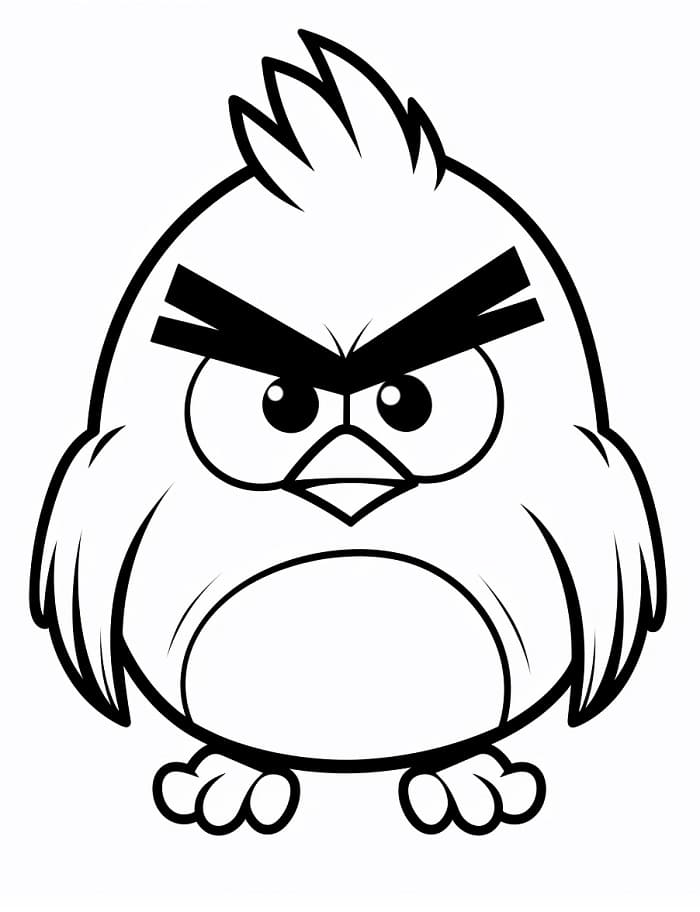 Angry Birds Zdarma k Vytištění omalovánka
