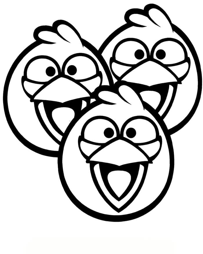 Angry Birds Zdarma na Vytištění omalovánka