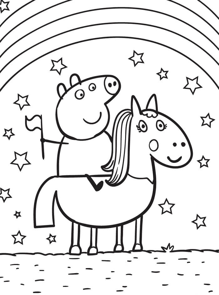 Animovaná Prasátko Peppa omalovánka