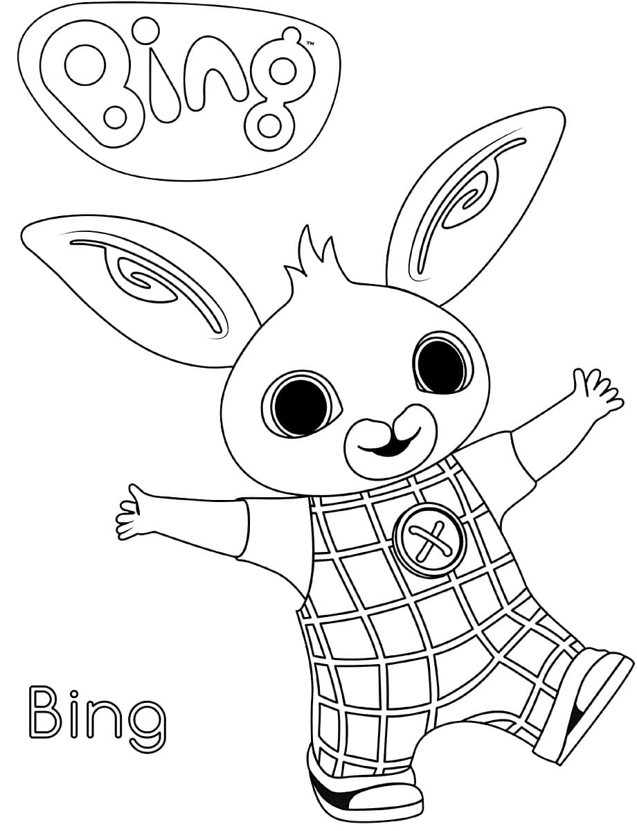 Bing Šťastný omalovánka