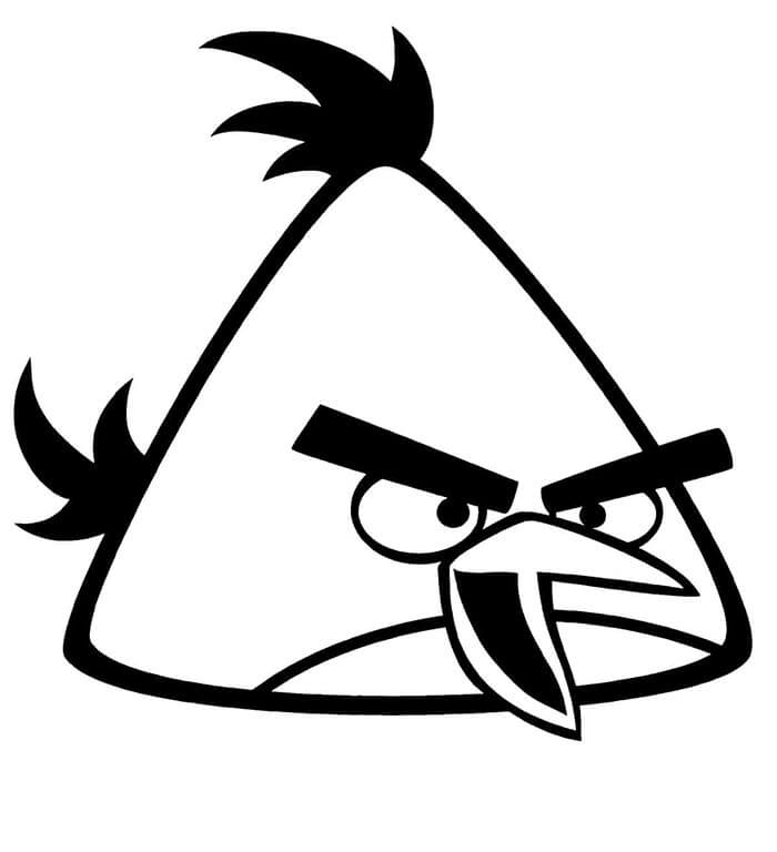 Chuck Angry Birds omalovánka
