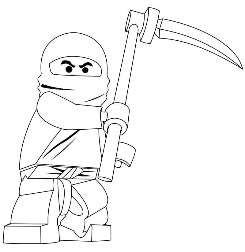 Cole Lego Ninjago omalovánka