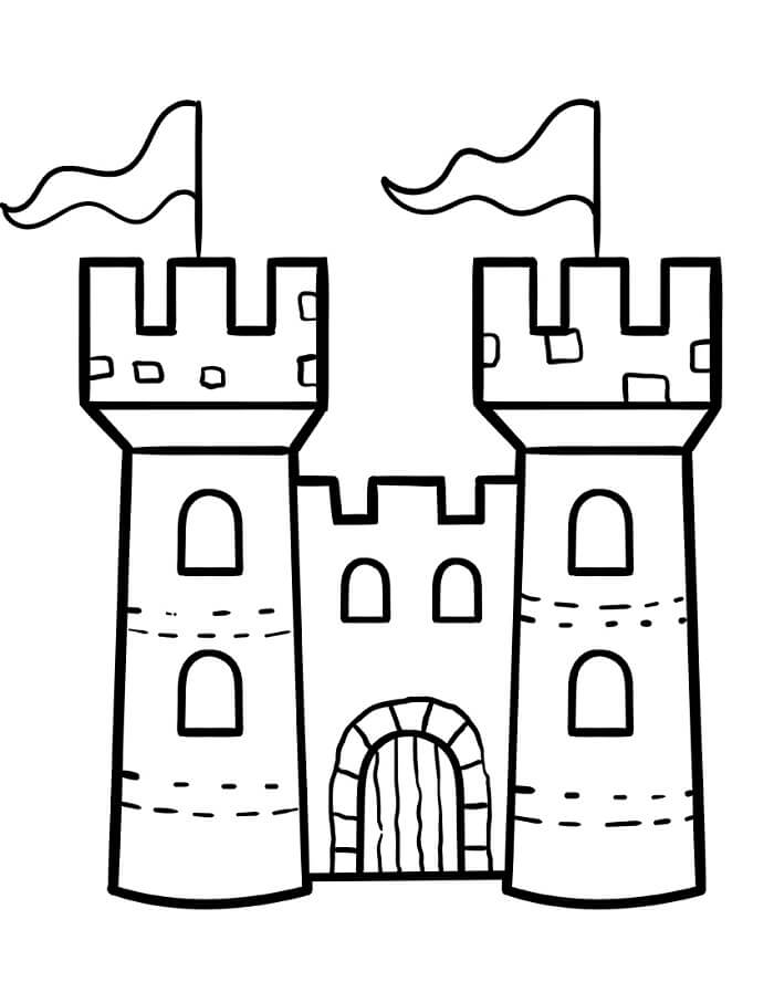 Fantastický Hrad omalovánka