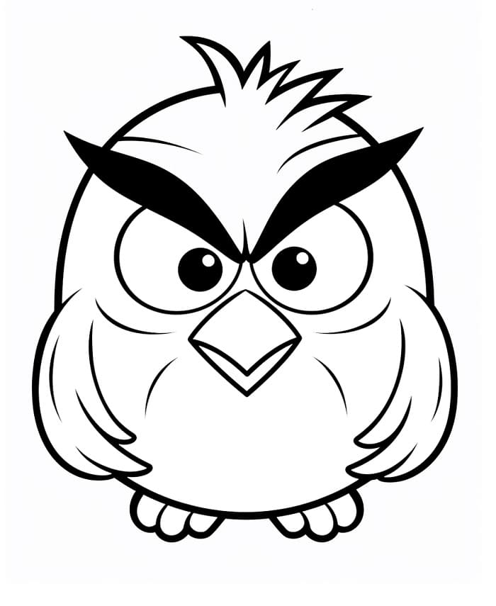 Krásné Angry Birds omalovánka