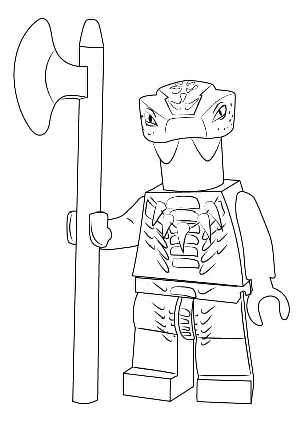 Lego Ninjago Fang-Suei omalovánka
