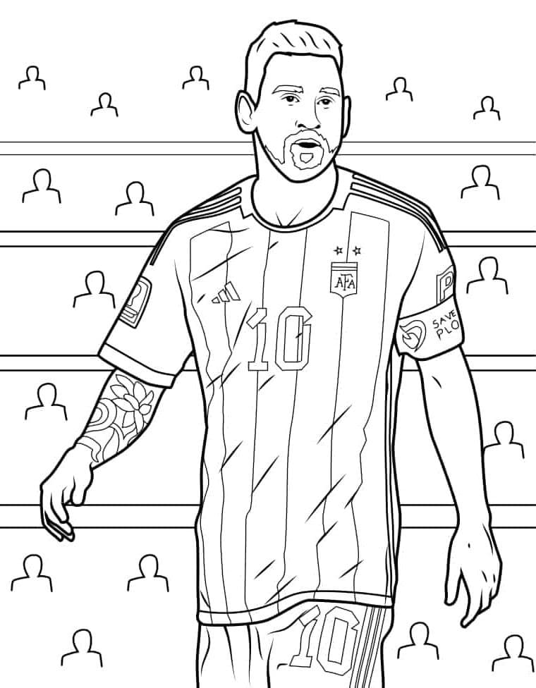 Lionel Messi omalovánky