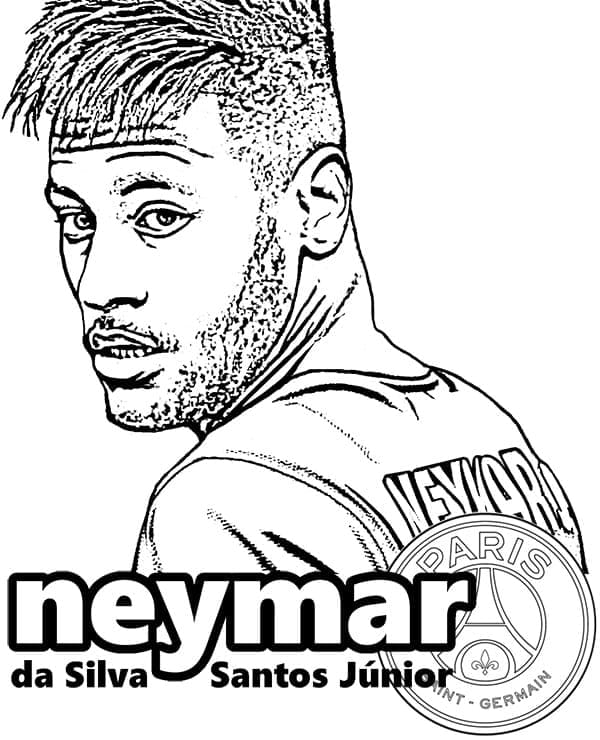 Neymar Zcela Zdarma omalovánka