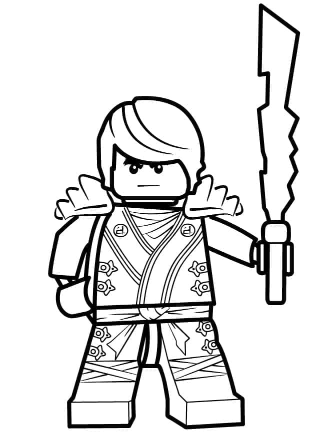 Ninjago Zdarma pro Děti omalovánka
