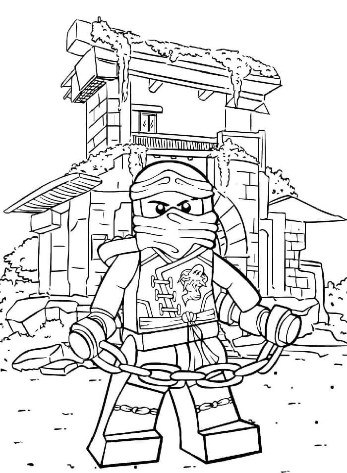 Ninjago pro 2leté Děti omalovánka