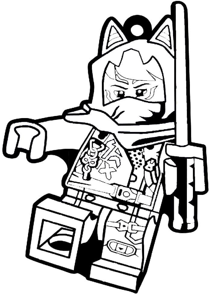 Ninjago pro 6leté Děti omalovánka