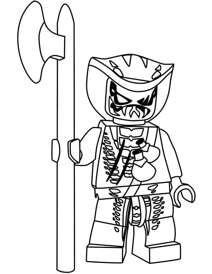 Obrázek Ninjago omalovánka