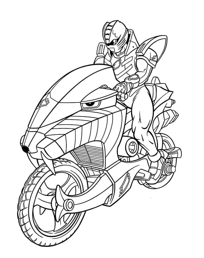 Obrázek Power Rangers tisknutelný omalovánka