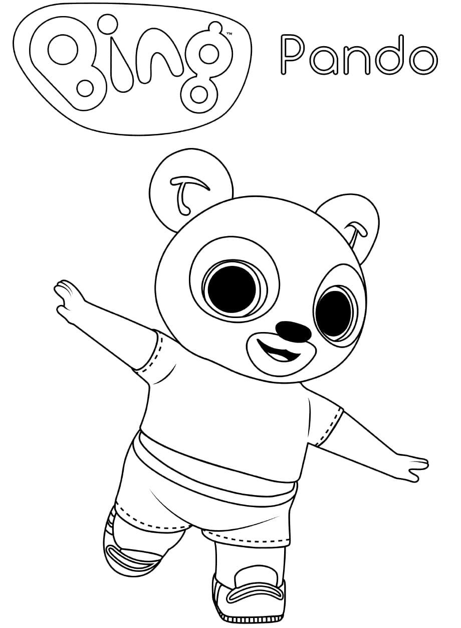 Pando od Bing omalovánka