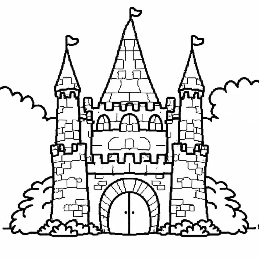 Pohádkový Hrad omalovánka
